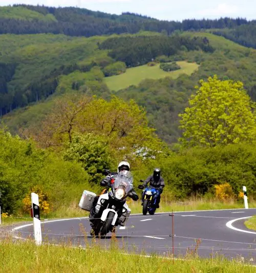 Motorrijders tijdens een Groepsreis motor Duitsland.