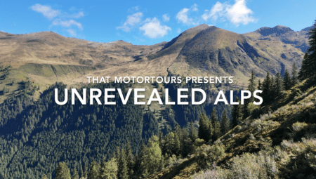 Berglandschap in de Alpen tijdens de motorreis Unrevealed Alps